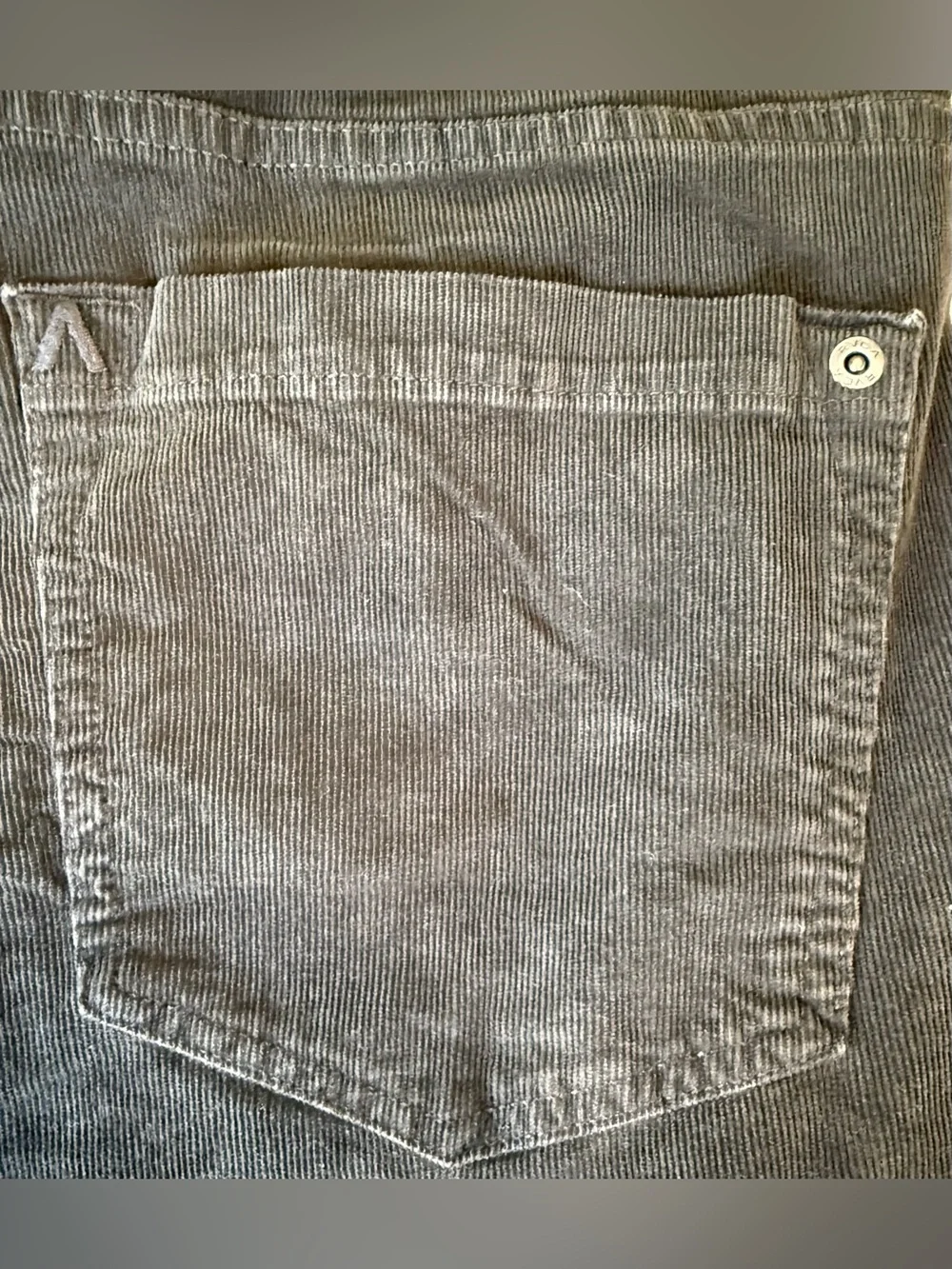 RVCA Daggers Fit Corduroy Pants Mens 29 Washed Black Stretch Straight Leg